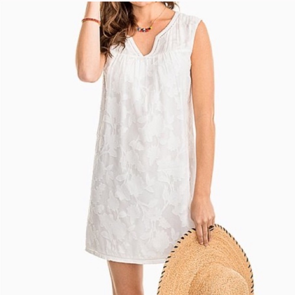 Southern Tide White Lace Dress